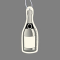 Paper Air Freshener Tag W/ Tab - Champagne Bottle